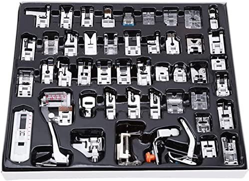 Machine à Coudre Pied presseur Kit 32/48pcs, Pied de Biche Machine a Coudre, Pack d'accessoires Bord étroit Machine à Coudre Pied presseur kit pour la Maison Multifonctions Machine à Coudre(32)
