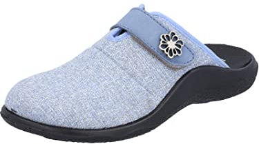 Westland Damen Pantoffeln Roubaix 01,Weite G (Normal),Wechselfußbett,kuschelig warm,Herbst,Winter,Schlupfschuhe,Slides,Blau (SkyBlue),40 EU / 6.5 UK