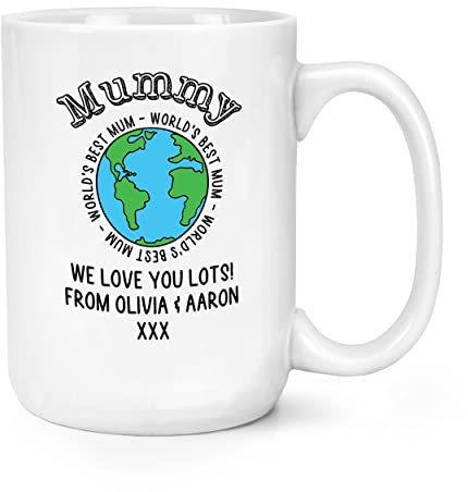 Personalised World's Best Mummy 15oz Large Mug Cup
