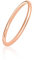 Mary & Jules Ring Rosegold Damen 925 Sterling Silber, Vorsteckring rosegold vergoldet, schlichter, feiner Damenring, Verlobungsring, Eheringe Gold, aus recyceltem Silber, Größe 56