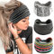Damen-Haarbänder,Breite Haarbänder,Boho-Blumendruck Knoten Elastische Haarbänder Yoga-Bandanas,Laufstirnbänder für Frauen