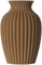3D Vase Blumenvase Dekovase Brikenda 21cm für Schnitt-/ Trockenblumen | nachhaltig | wasserdicht (Braun)