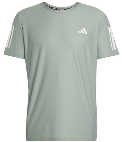 adidas Herren Own the Run Tee, Silver Green, S