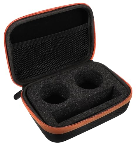 ibasenice Multifunktionale 2-Loch Yoyo-Tasche Hochwertige Professionelle Tragetasche Aufbewahrungsbox Für Yoyo (2-Loch Orange Rand)