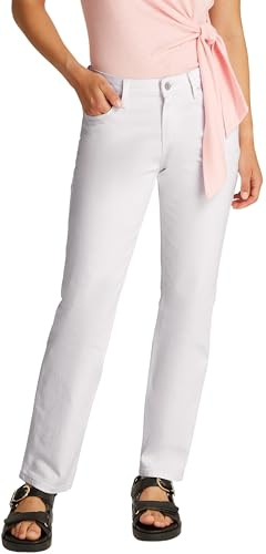 Tommy Hilfiger Damen Jeans Hose Classic White Straight Fit, Weiß (Th Optic White), 30W/32L