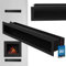 KOTARBAU® Kamin Luftleiste 60 cm Lüftungsgitter Schwarz pulverbeschichteter Stahl Warmluftgitter Kamin-Luftgitter Luftschlitze Kamin Lüftungsgitter für bessere Lüftung Abluftgitter Belüftungsgitter