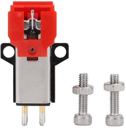 VELATEMOR Ersatzteile für Bewegliche Plattenspieler mit Doppelmagnetkartusche AT91R für LP3-Phonographen-Schallplattenspieler