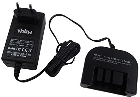 vhbw Chargeur Compatible avec Black & Decker 499936-34, 499936-35, A12, A12-XJ, A12EX, A14, A144 Batteries Ni-CD, NiMH d'outils, 1,2-18V, 1AV