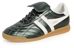 Gola Women's Stadium '86 Sneaker, Bottle Green/Off White, 8 UK