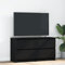 Homgoday M-861797 Meuble TV Noir 100 x 35 x 54 cm en bois multicouche, meuble TV meuble bas pour TV pour table de salon industrielle