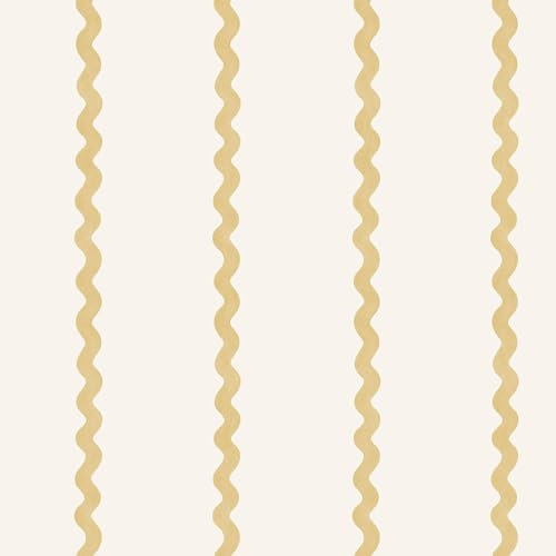 Do The Wiggle Stripe Fun and Playful Kids Design Wallpaper Perfect for Nurseries Playrooms and Bedroom Decoration Ochre Holden 13980