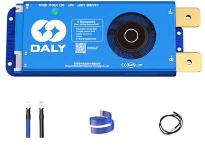 DALY BMS 200A Balance 12V to 24V - 1A Active Balancer 4S - 8S BMS Built-in Bluetooth RS485 CAN for LiFePO4/Li-ion/LTO Battery Packs for Home Energy System, Portable Power Station, E-Bike