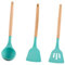 Ipetboom 1 juego Utensilios de Cocina de Silicona de Cucharón Espátula Cucharón Ranurado Herramientas de Cocina Prácticas y Fáciles de Limpiar para Cocinar y Freír la