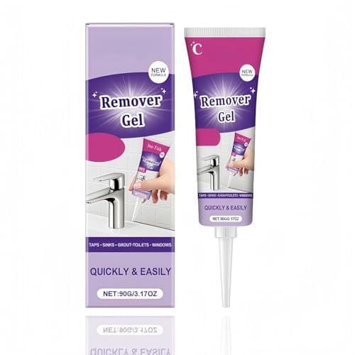 Mold Remover Gel,Mould Remover Gel,Household Cleaning Gel,Highly Effective in Penetration Fast Cleans for Bathroom & Kitchen Tile Gaps,Washing Machine Mould Remover,Shower & Silicone Mould Removal Gel