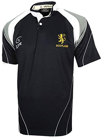 LIVE FOR RUGBY Trikot Scotland Six Nations Löwe, atmungsaktiv, Gr. XS - XXXL - M