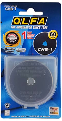Olfa CHB-1 Rotierende Messer Chenille/Textil, 6-er Pack