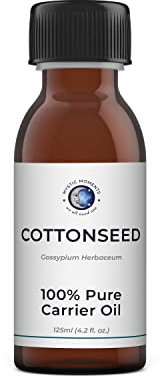 Mystic Moments | Baumwollsamen -Trägeröl 125 ml - reines & natürliches Öl perfekt für Haare, Gesicht, Nägel, Aromatherapie, Massage und Ölverdünnung Veganer GVO frei