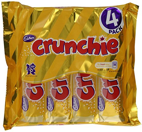 Cadbury Crunchie 4 Bars (Pack of 5, Total 20 Bars)