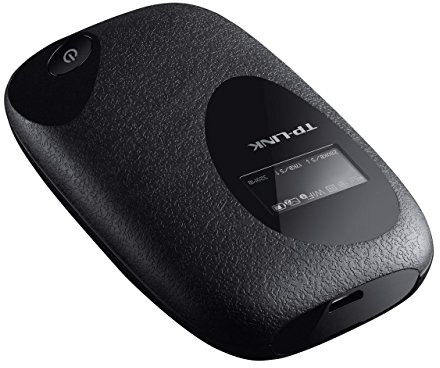 TP-LINK M5350 3G Mi-Fi Hotspot, High Speed Wi-Fi Unlocked Modem (HSPA+, 21.6 Mbps, 2000 mAh Internal Battery and LED Display)