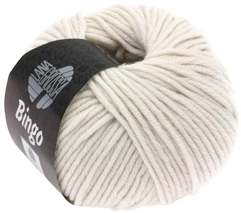LANA GROSSA Bingo | Extrafeine Merinowolle waschmaschinenfest und filzfrei | Handstrickgarn aus 100% Schurwolle (Merino extrafein) | 50g Wolle zum Stricken & Häkeln | 80m Garn FB 162