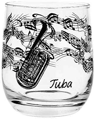 Glas Tuba schönes Geschenk für Tubisten