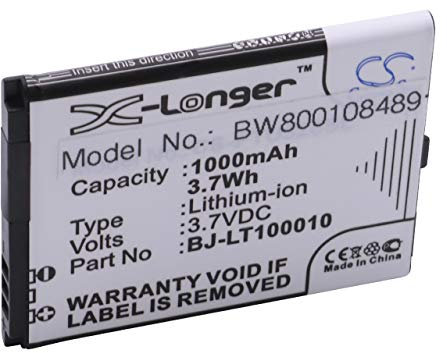 vhbw Li-Ion Akku 1000mAh (3.7V) kompatibel mit Handy Smartphone Telefon Panasonic KX-TU339, KX-TU339EXBE Ersatz für BJ-LT100010.