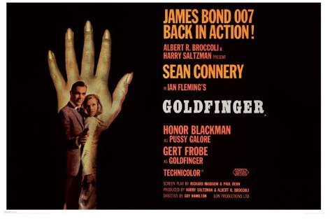 James Bond – Goldfinger – 61 x 91.5 cm zeigt/Poster