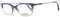 Fossil Brillengestelle FOS 6055 Rund Brillengestelle 52, Blau