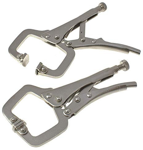 Toolzone 2Pc Mini Locking C Clamp Set by Toolzone