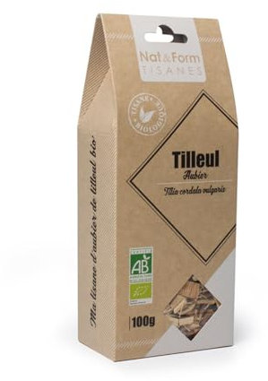 Nat&Form Tisane Aubier De Tilleul Blanc Ecorce Bio 100g