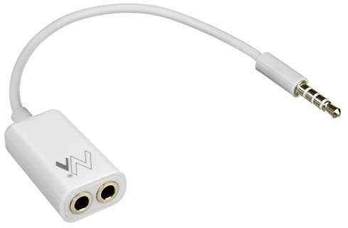 Maclean MCTV-580 - Cable Divisor de Audio estéreo para 2 x Jacks 3,5mm Hembra