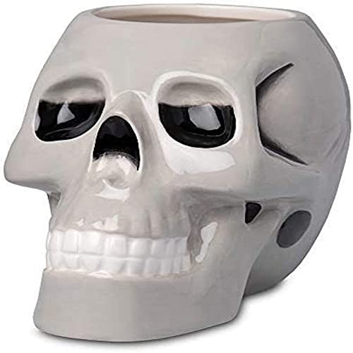Tiki-Tasse aus Keramik, Totenkopf-Tasse, 895 ml – Tag der Toten Totenkopf-Tasse, Cocktail-Sharer, Tiki-Trinkgeschirr