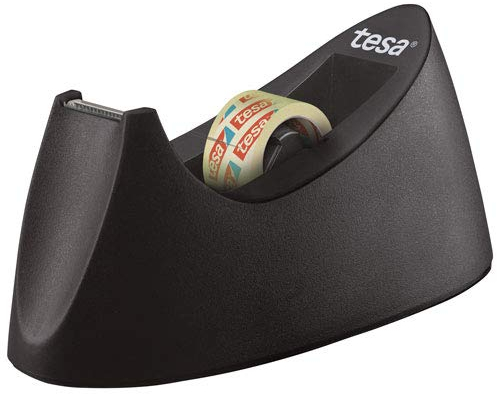 tesa Curve - Manueller Klebebandabroller aus Kunststoff für Rollen bis zu 33m:19mm