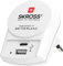 SKROSS - USB Ladegerät mit USB-C und USB-Anschluss - zur Anwendung zuhause oder auf Reisen in Europa Länder mit Schuko- oder Eurostecker / 2 USB Ports / Netzteil / 5 V max. 27 W 5.4 A max.