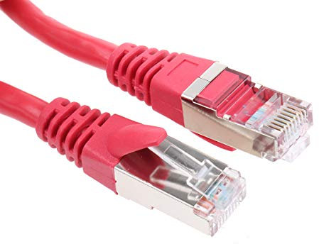 RS PRO Câble Ethernet Cat.5e, 2 m, rouge, fiche A RJ45 F/UTP, B RJ45, PVC