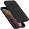 Cadorabo Custodia per Apple iPhone X/XS in Liquid Nero - Morbida Cover Protettiva Sottile di Silicone TPU con Bordo Protezione - Ultra Slim Case Antiurto Gel Back Bumper Guscio