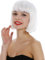 WIG ME UP - 7803-1001 Perücke Damen kurz Bob Pony glatt Weiß