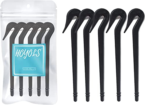 HOYOLS Elastic Hair Bands Remover Tool, Rubber Bands Cutter Accessories for Cutting Rubber Hair Ties 5pcs (Black)