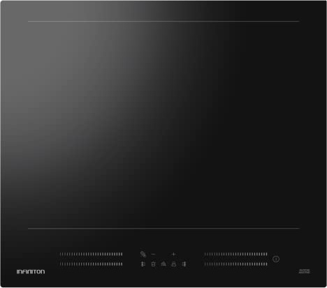 INFINITON IND-FFT2 - Placa de inducción multizona, ancho 60cm, 9 niveles de potencia, 8 Elementos de inducción, Modo Boost, Temporizadores individuales, Función Keep Warm