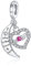 FOREVER QUEEN ich liebe dich zum Mond und zurück Mama Herz Charm Bead für Armband 925 Sterling Silber Charme Bead für Mama