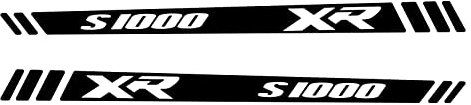 2 Stück Reflektierende Aufkleber kompatibel mit Handschutz Motorrad S 1000 XR S1000XR (Schwarz)