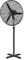 MAURER Ventilatore a pedale Ø 65 x 200 cm, colore nero, 190 W