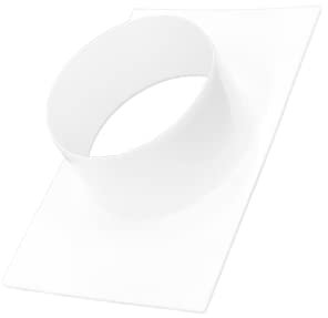 H&C VENT Conector de Brida para Ventilación 120 mm │ Conectores de Tubería PVC Flexible o Aluminio │ Placa de Pared │ Extractor Cocina Tubo Aire Acondicionado Secadora Rejilla Ventilador │Fin o Inicio
