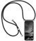 YAMCCCSE Handykette Handyhülle für Sony Xperia 5 V mit Band - Transparent Handy-Kette Handy Hülle mit Kordel zum Umhängen Handyanhänger Halsband Lanyard Case - Schwarz