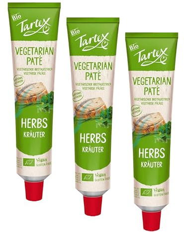 Tartex Organic Herb Pate Tube, 200g (Pack of 3)
