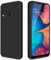 GiiYoon Hülle Kompatibel mit Samsung Galaxy A20E, Hochwertiges Liquid Silicone Case, Rundumschutz Handyhülle, Kratzfestes Weiches Mikrofaserfutter- Schwarz