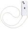 Pnakqil Coque avec Cordon pour Apple iPhone 13 6.1 Chaîne, Etui avec Collier Silicone Transparent TPU Souple Antichoc Cordage Crossbody Laniere Tour Chaîne Collier Lanyard Téléphone Portable