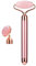 Strumento for Massaggio di Bellezza con Rullo di Giada Vibrante Elettrico 2 in 1 al Quarzo Rosa for Lifting facciale in Pietra di Giada di Cristallo (Color : Pink-No Box)