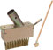 Weed Brush Long Handle for Cleaning Patios, Block Paving, and Driveways − Patio Remover Tool with Angled Wire Bristles and 125cm Blade Scraper to Remove Weeds and Moss Build-Up