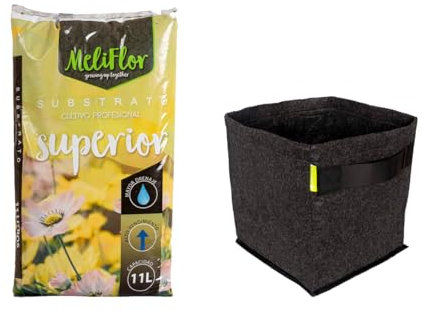 Meliflor Sustrato Superior 11L + Maceta Geotextil 11L